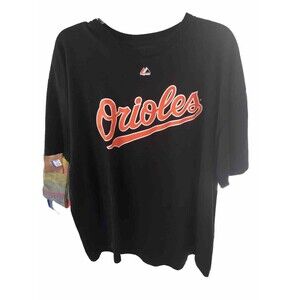 Baltimore Orioles MLB Men's Majestic Black T-Shirt 2XL
